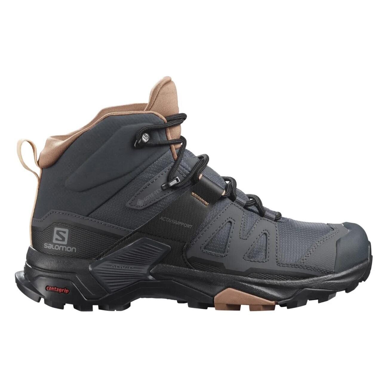 Salomon L41295600 X Ultra 4 Mid Gtx W Outdoor Ayakkabı Füme-Somon - 1