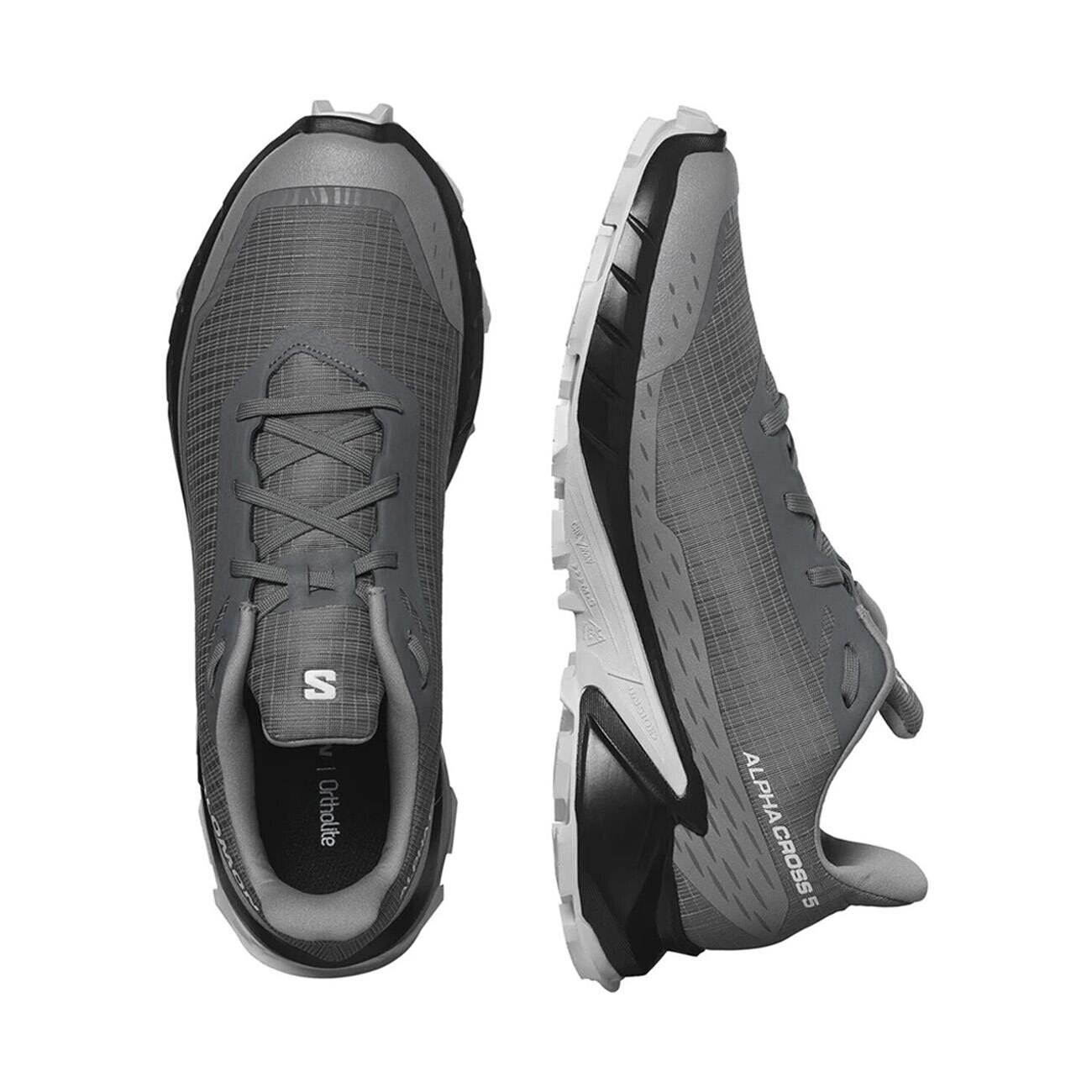 Salomon L47313300 Alphacross 5 Spor Ayakkabı Gri - 4