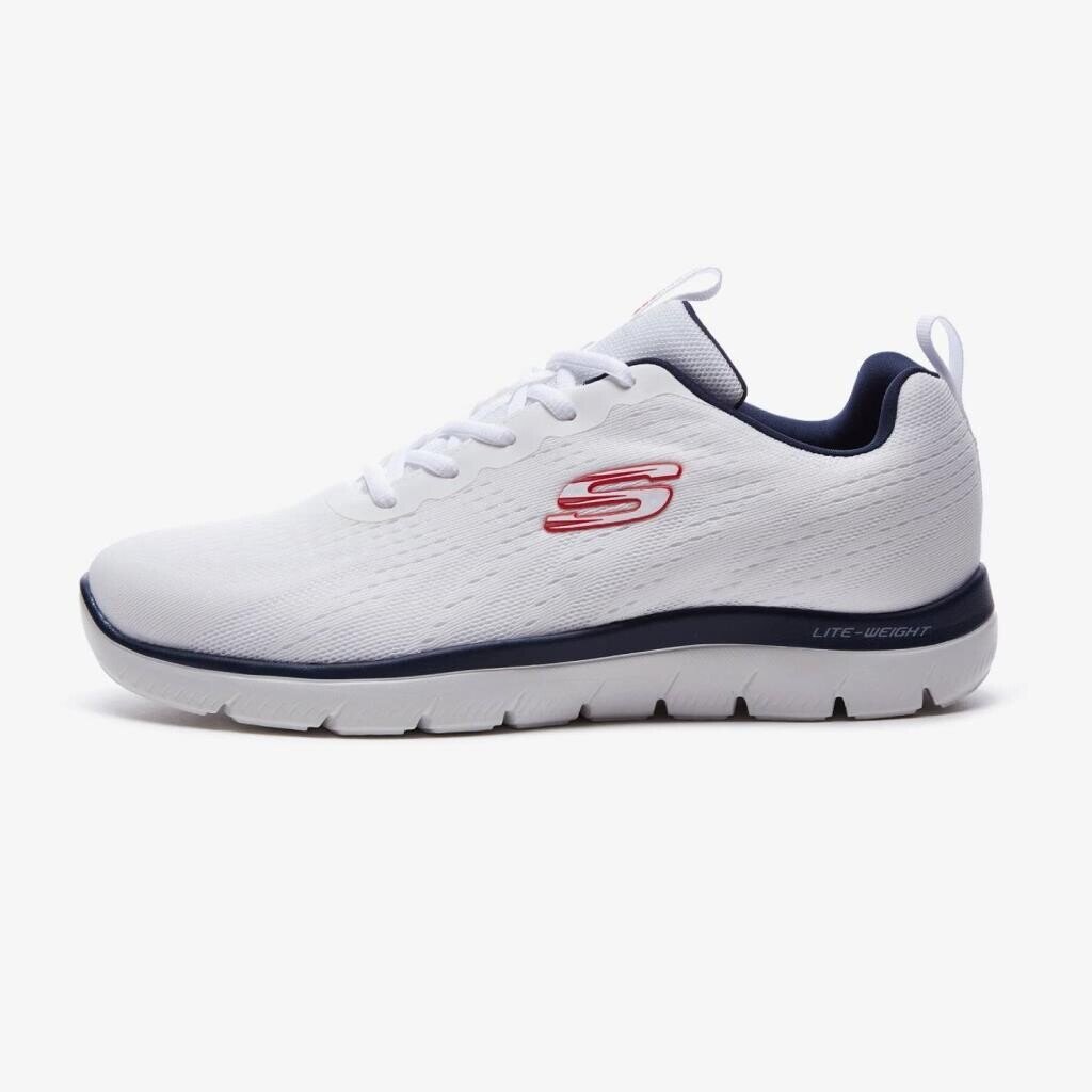 Skechers 232395TK Erkek Spor Ayakkabı Beyaz/Lacivert - 1