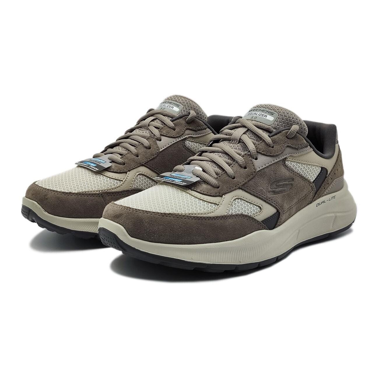 Skechers 232613 Relaxed Fit: Equalizer 5.0-Rondor Spor Ayakkabı Bej - 4