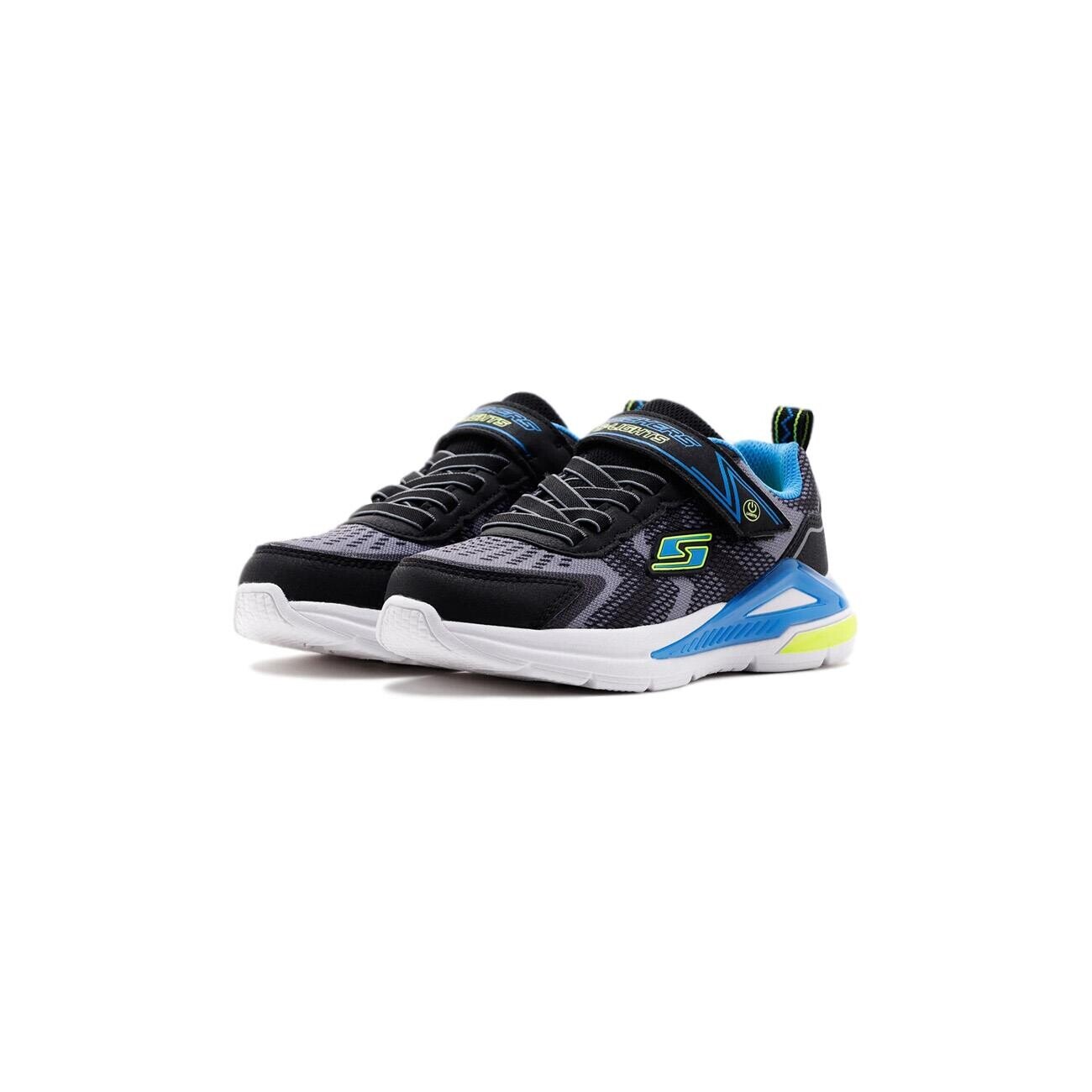 Skechers 401660L S Lights:Tri-Namics Spor Ayakkabı Siyah-Mavi - 4