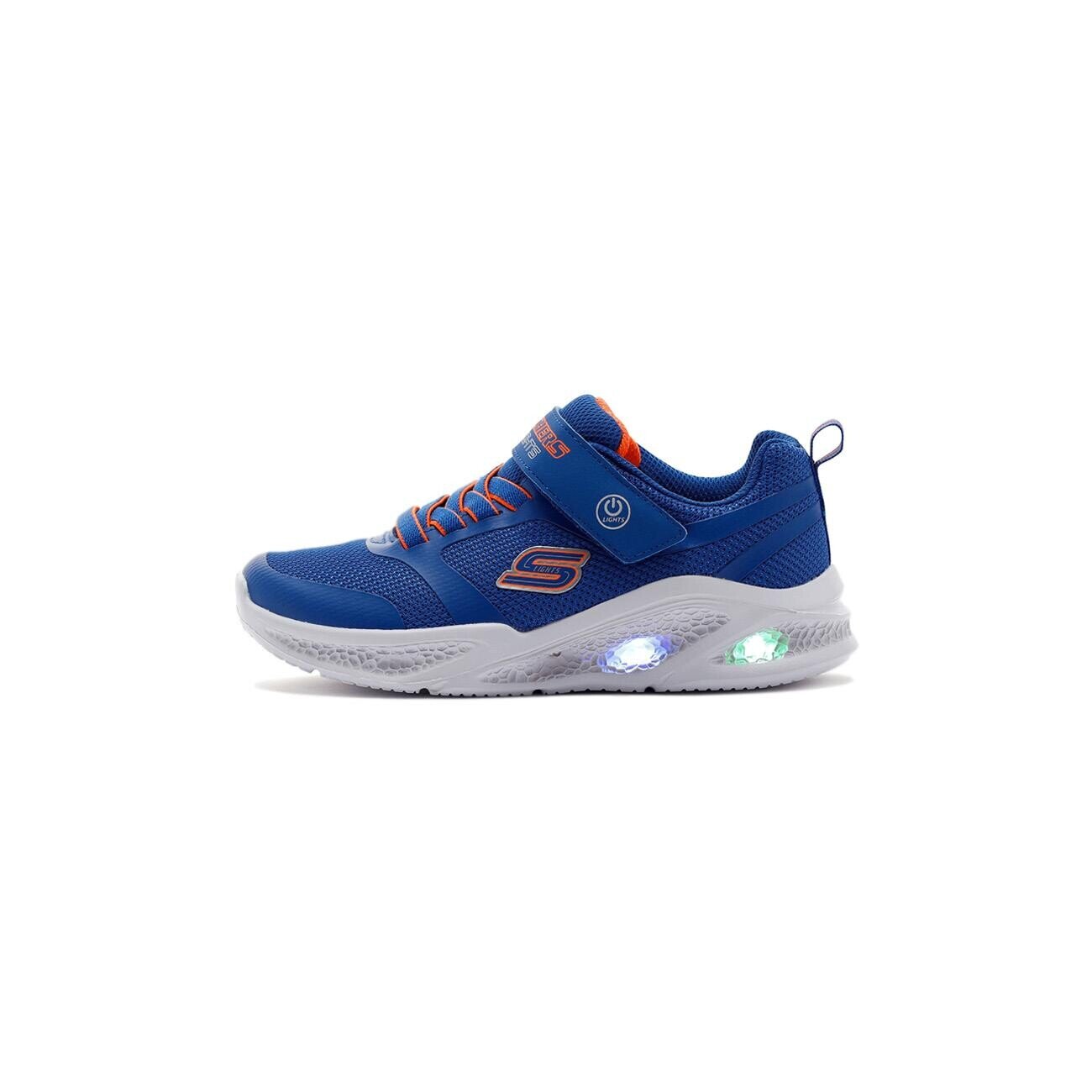 Skechers 401675L Meteor Lights Spor Ayakkabı Mavi-Turuncu - 2