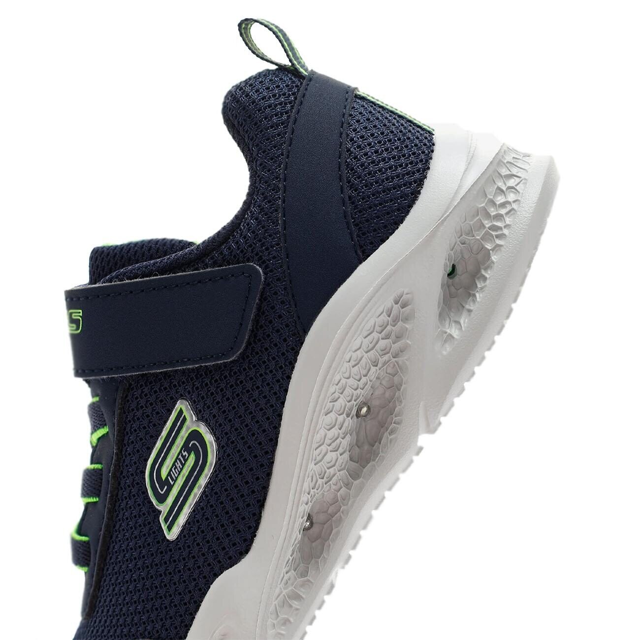 Skechers 401675N S-Lights:Meteor-Lights Spor Ayakkabı Lacivert-Yeşil - 4