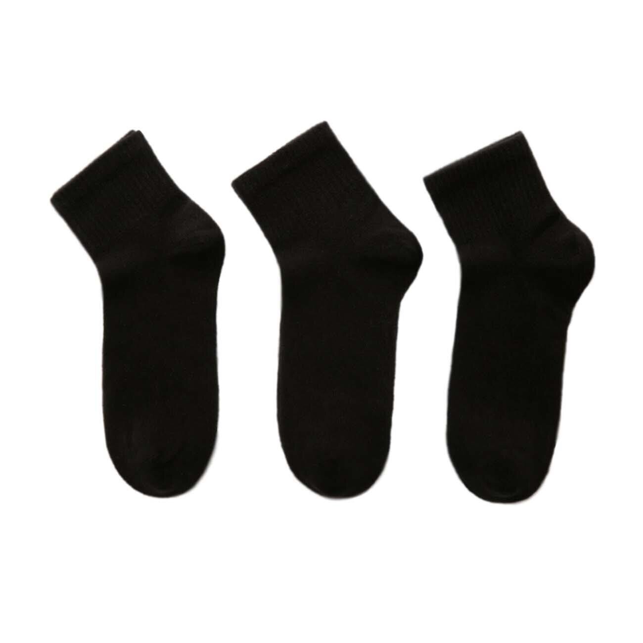 Skechers S192139 U NoPad Mid Cut 3 Pack Sock Siyah - 1