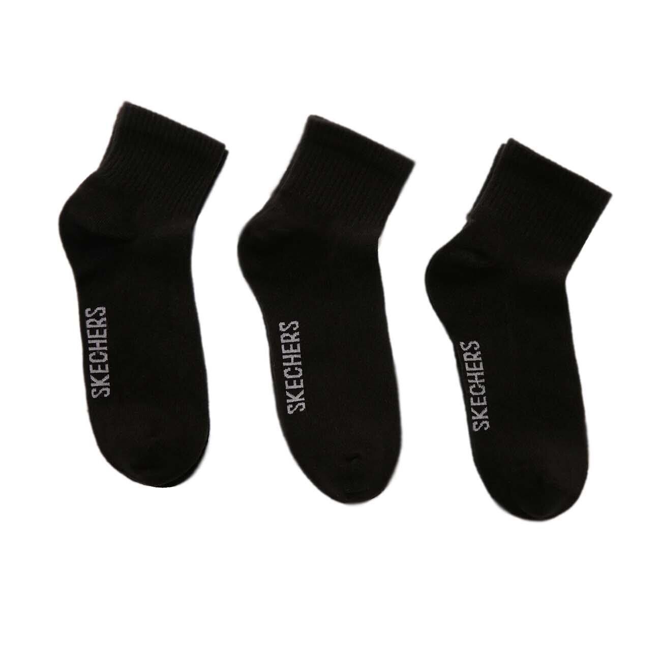 Skechers S192139 U NoPad Mid Cut 3 Pack Sock Siyah - 2