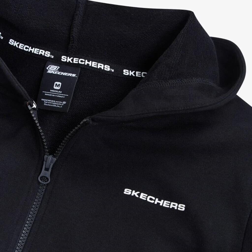 Skechers S212186 W New Basics Full Zip Hoodie Siyah - 2