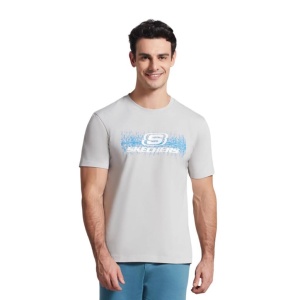 Skechers S222262 M Big Logo T-Shirt Gri 