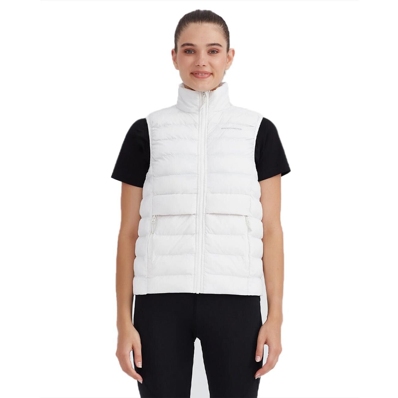 Skechers S231239 W Outerwear Padded Vest Beyaz - 1