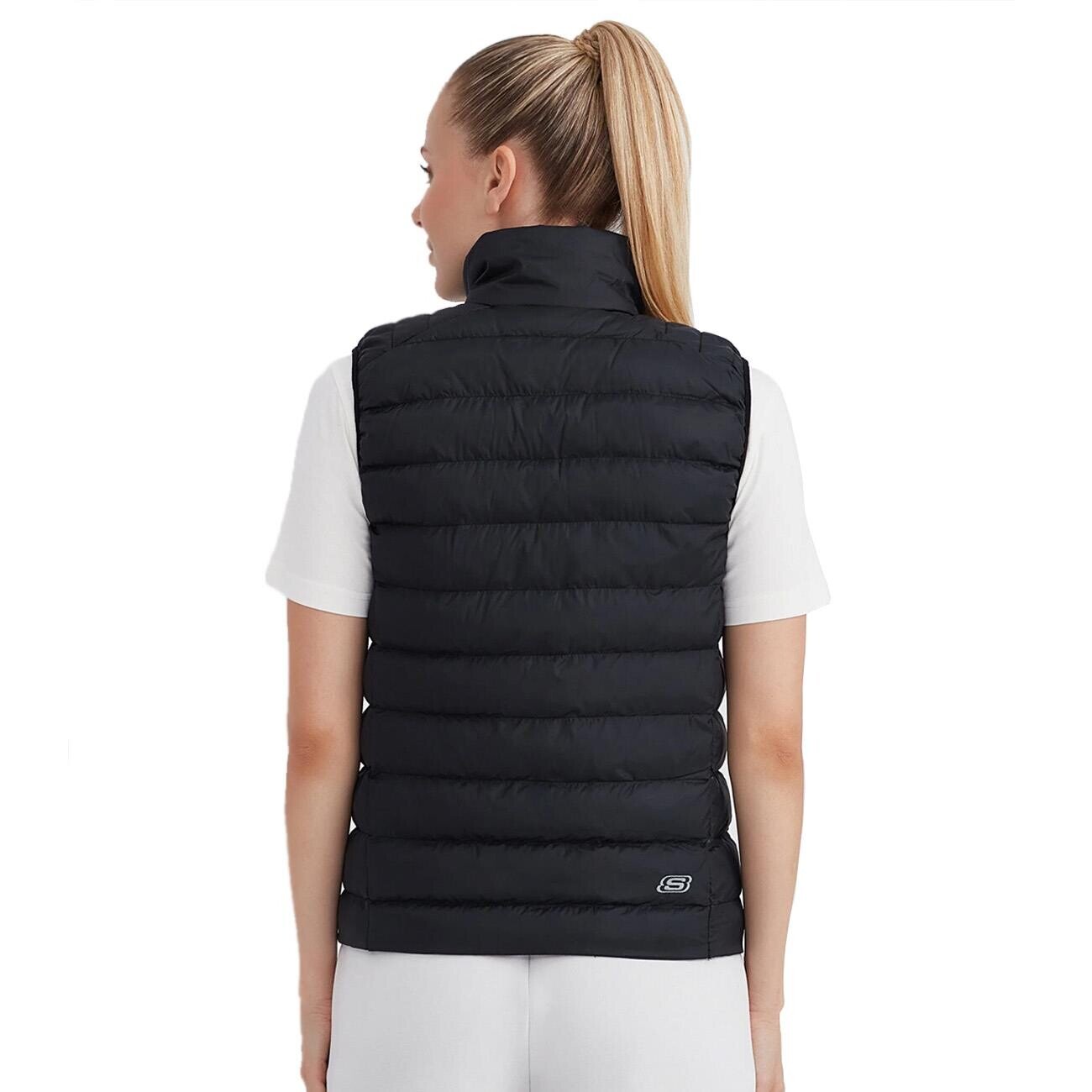 Skechers S231239 W Outerwear Padded Vest Siyah - 2