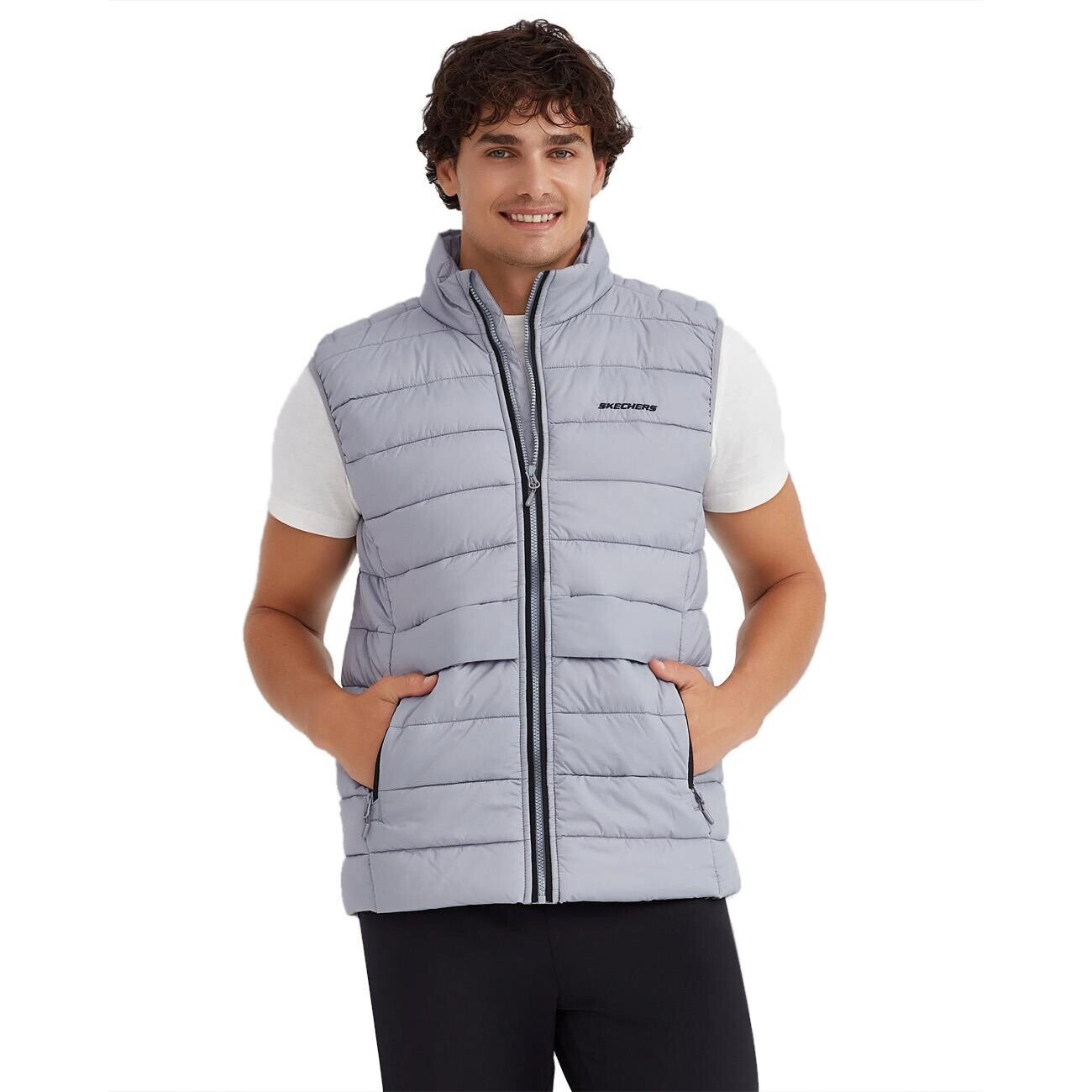 Skechers S231241 M Outerwear Padded Vest Gri - 1