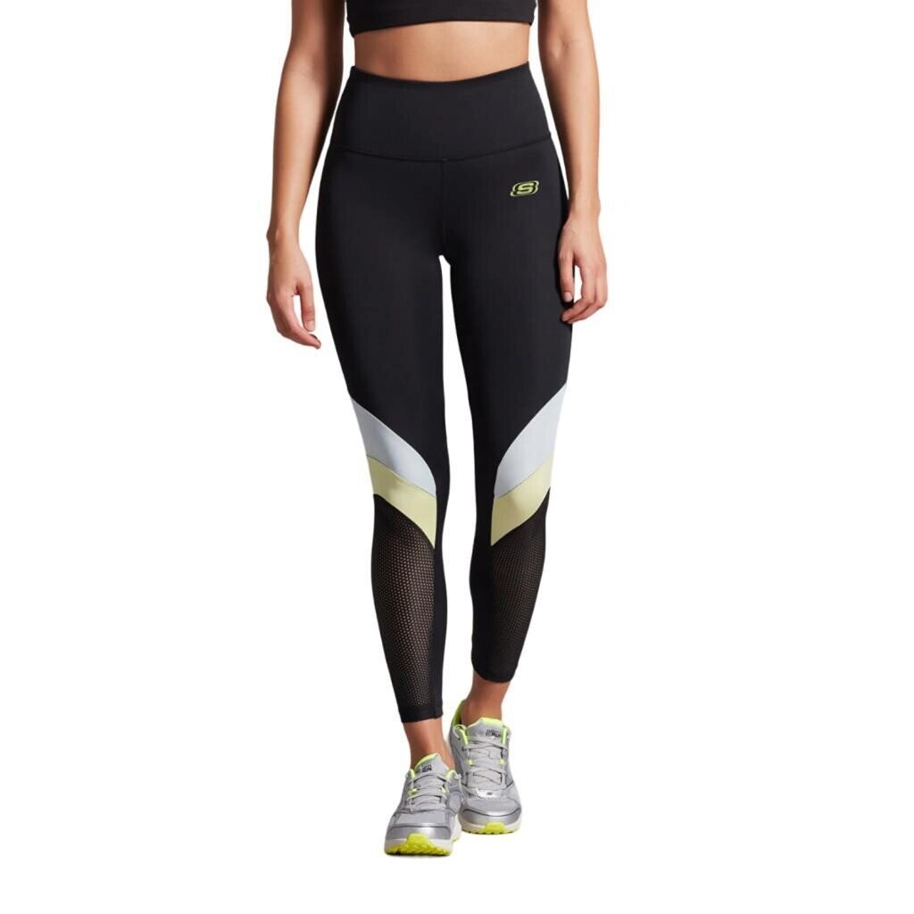 Skechers S231402 W Performance Coll. Mesh Detailed Ankle Legging Siyah - 1