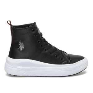 U.S. Polo Assn. Clementine Pu Spor Ayakkabı Siyah-Beyaz 