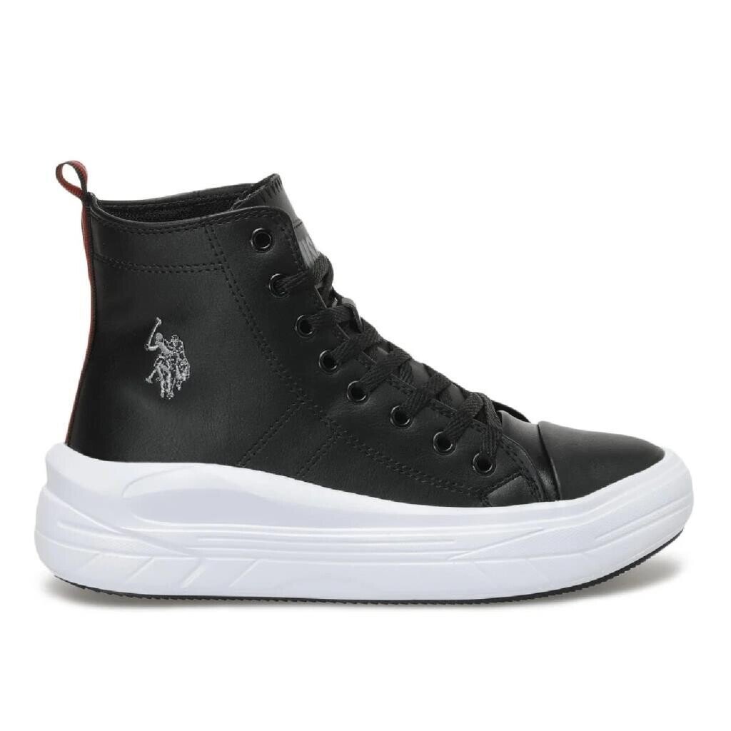 U.S. Polo Assn. Clementine Pu Spor Ayakkabı Siyah-Beyaz - 1