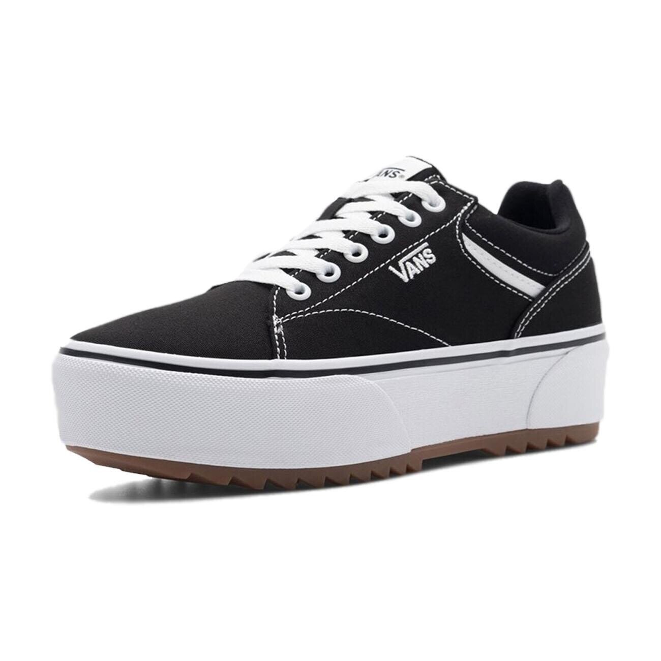 Vans VN0A5JLEBLK1 Seldan Platform St Günlük Ayakkabı Siyah-Beyaz - 3